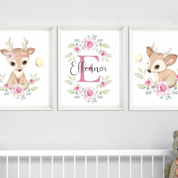 Deer Nursery Decor Etsy