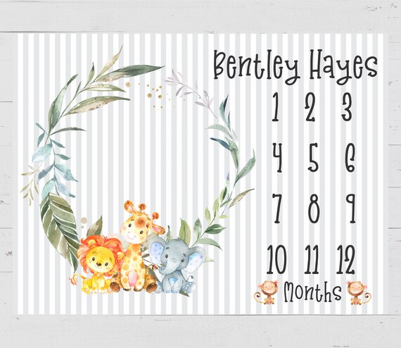 etsy milestone blanket