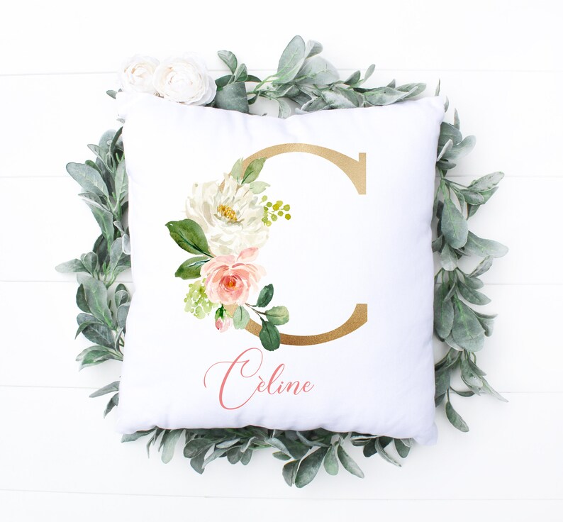 Floral Personalized Pillow For Baby