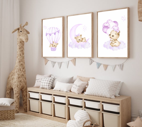 Baby bear nursery wall cheap decor