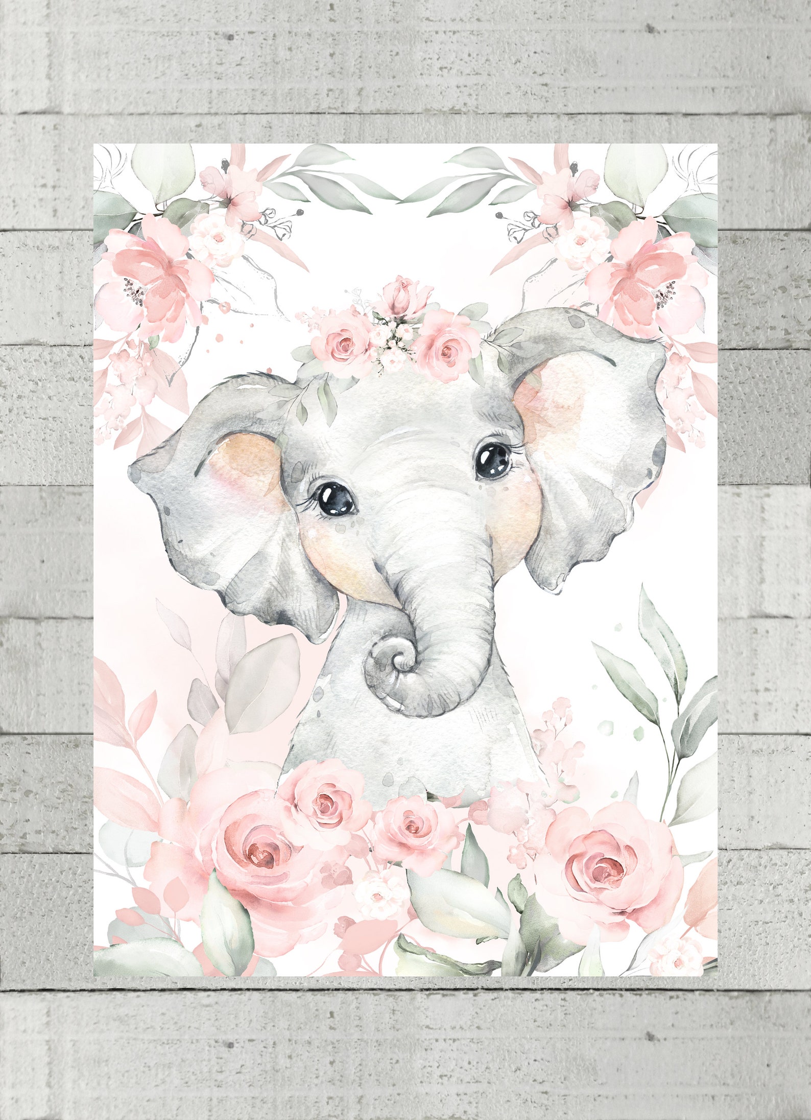 Baby Girl Elephant Blanket Baby Girl Blanket Personalized Etsy