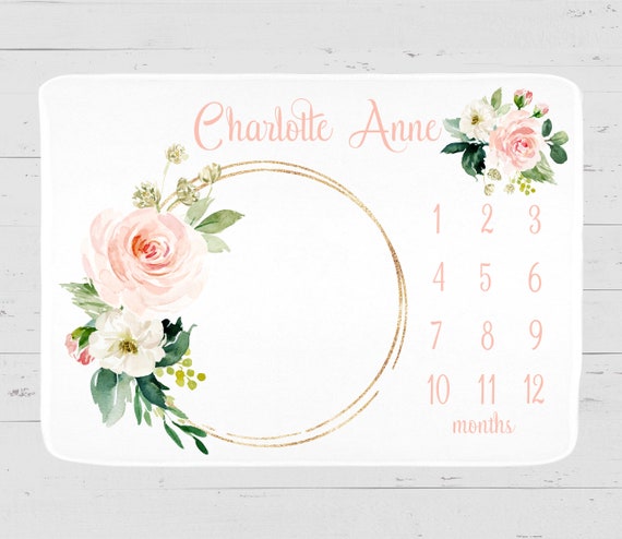 milestone blanket girl