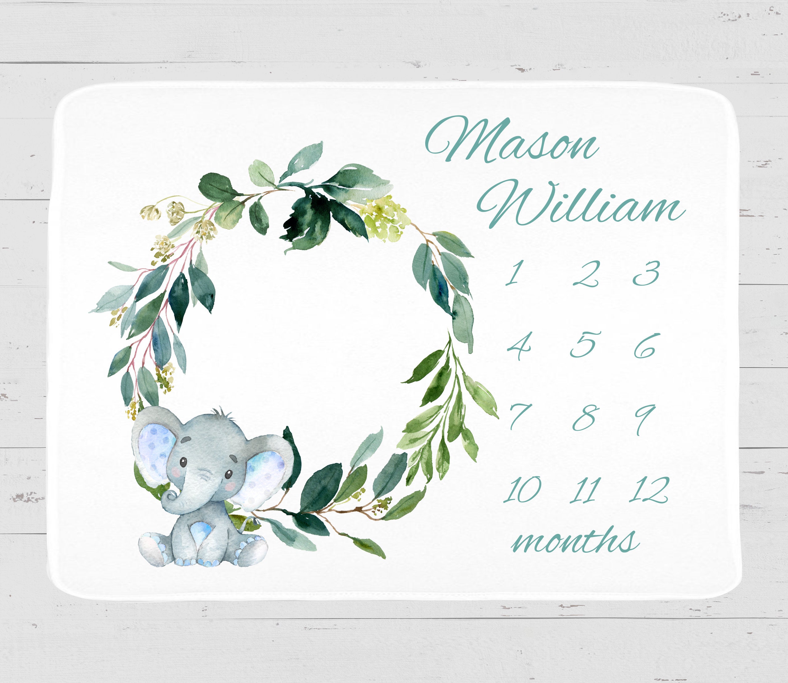 Baby milestone blanket elephant new arrivals