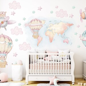 Abziehbild Papier, Plane's Wanddeko, Bordüre Bordüre, Planer Aufkleber, Deko für's Kinderzimmer, Deko für's Kinderzimmer - 228