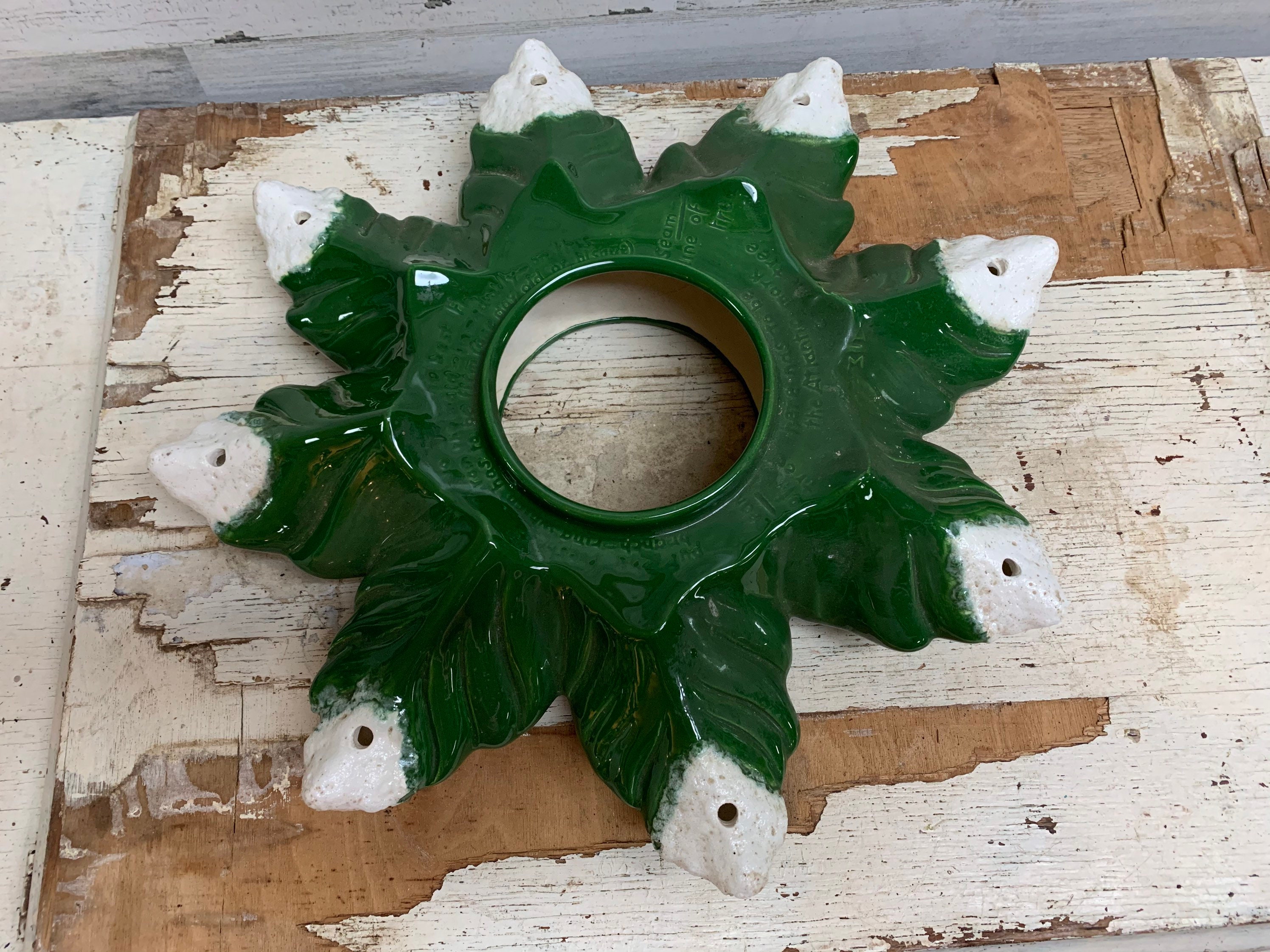 Vintage Atlantic Mold Ceramic Christmas Tree Base Layer Bottom Etsy