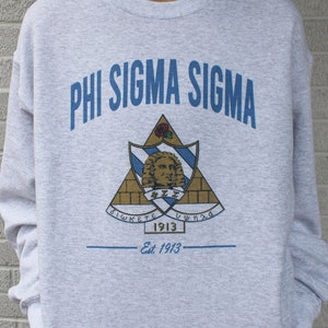 Phi Sigma Sigma Crest Sweatshirts and Tshirts