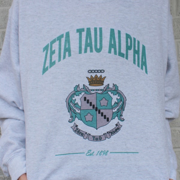 Zeta Tau Alpha Crest Sweatshirts and Tshirts