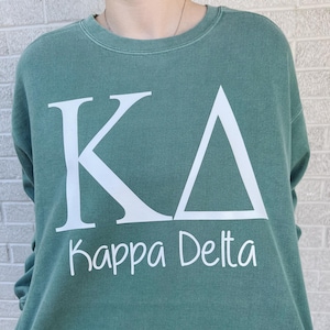 Kappa Delta Sweatshirt: Greek Letter Sorority Apparel