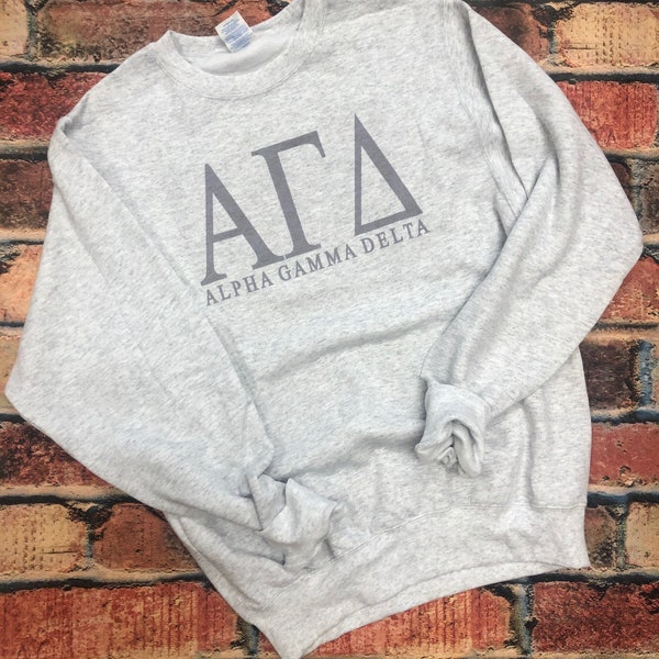 Alpha Gamma Delta Classic Sweatshirts et t-shirts pour sororité grecque traditionnelle