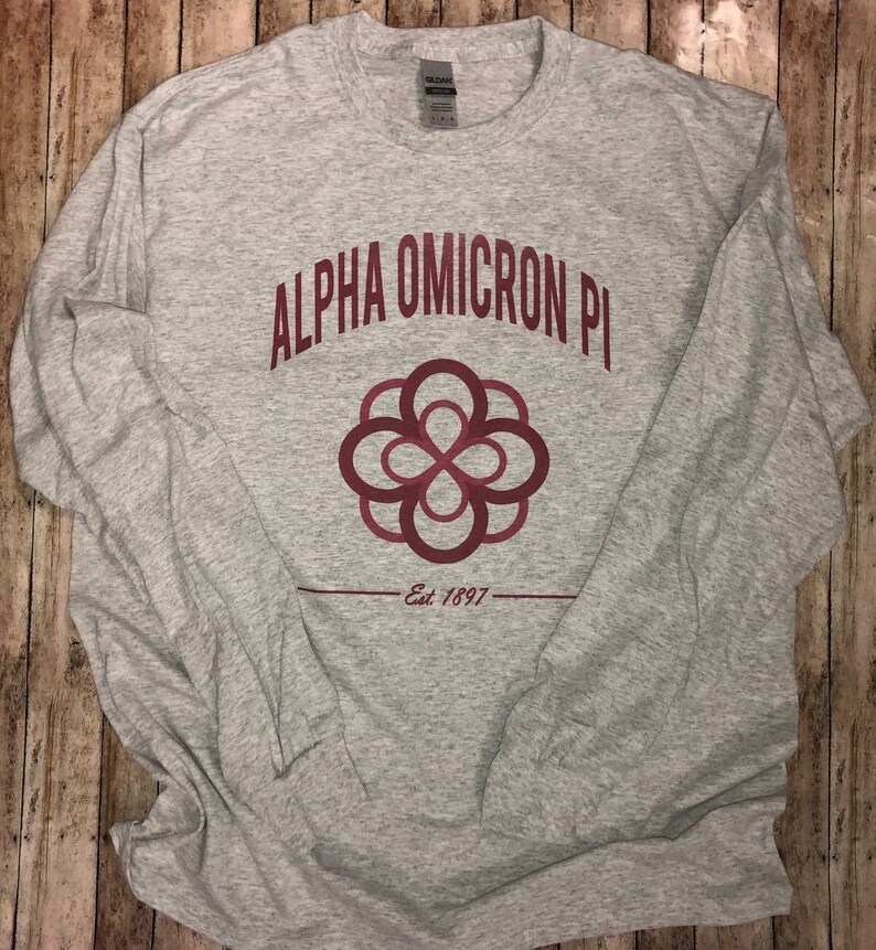 Alpha Omicron Pi Crest Sweatshirts and Tshirts Etsy