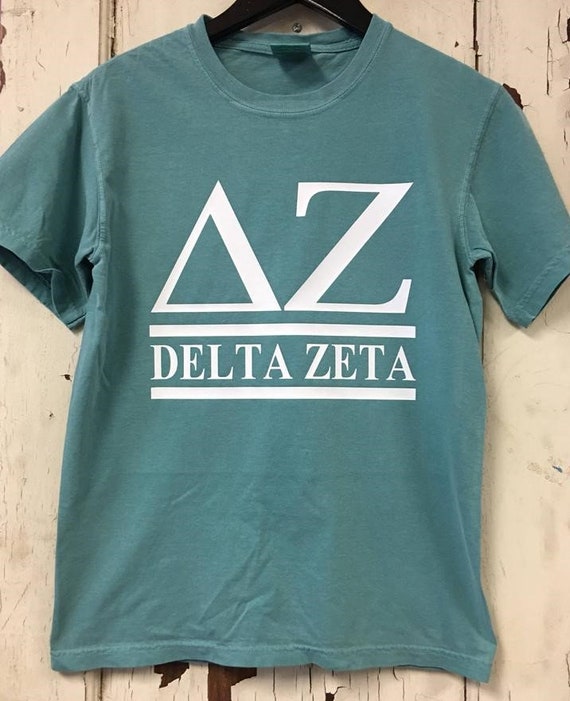 Custom Delta Zeta Sorority T Shirt Multiple Comfort Colors Etsy