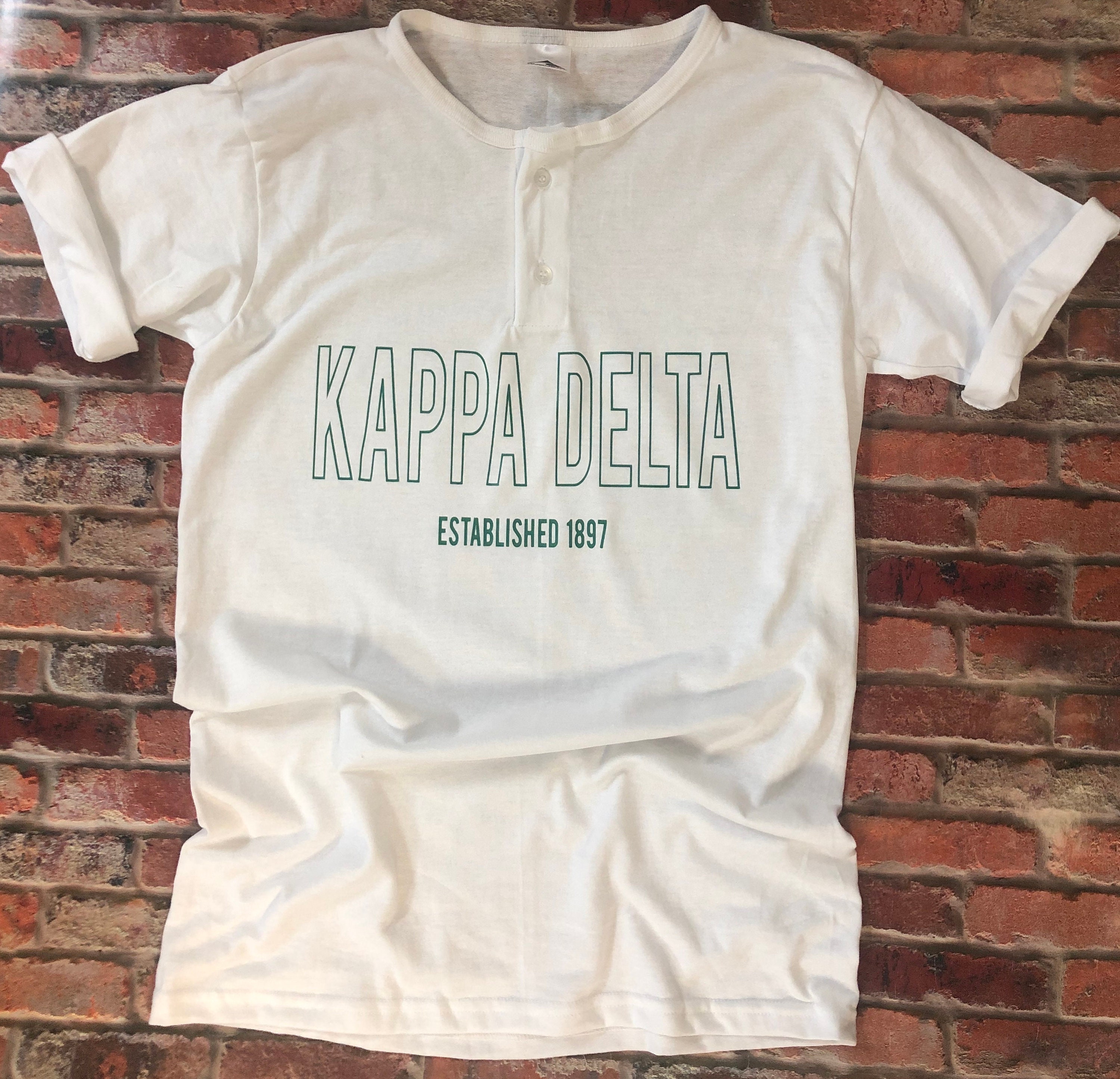Kappa delta henley shirt cheap
