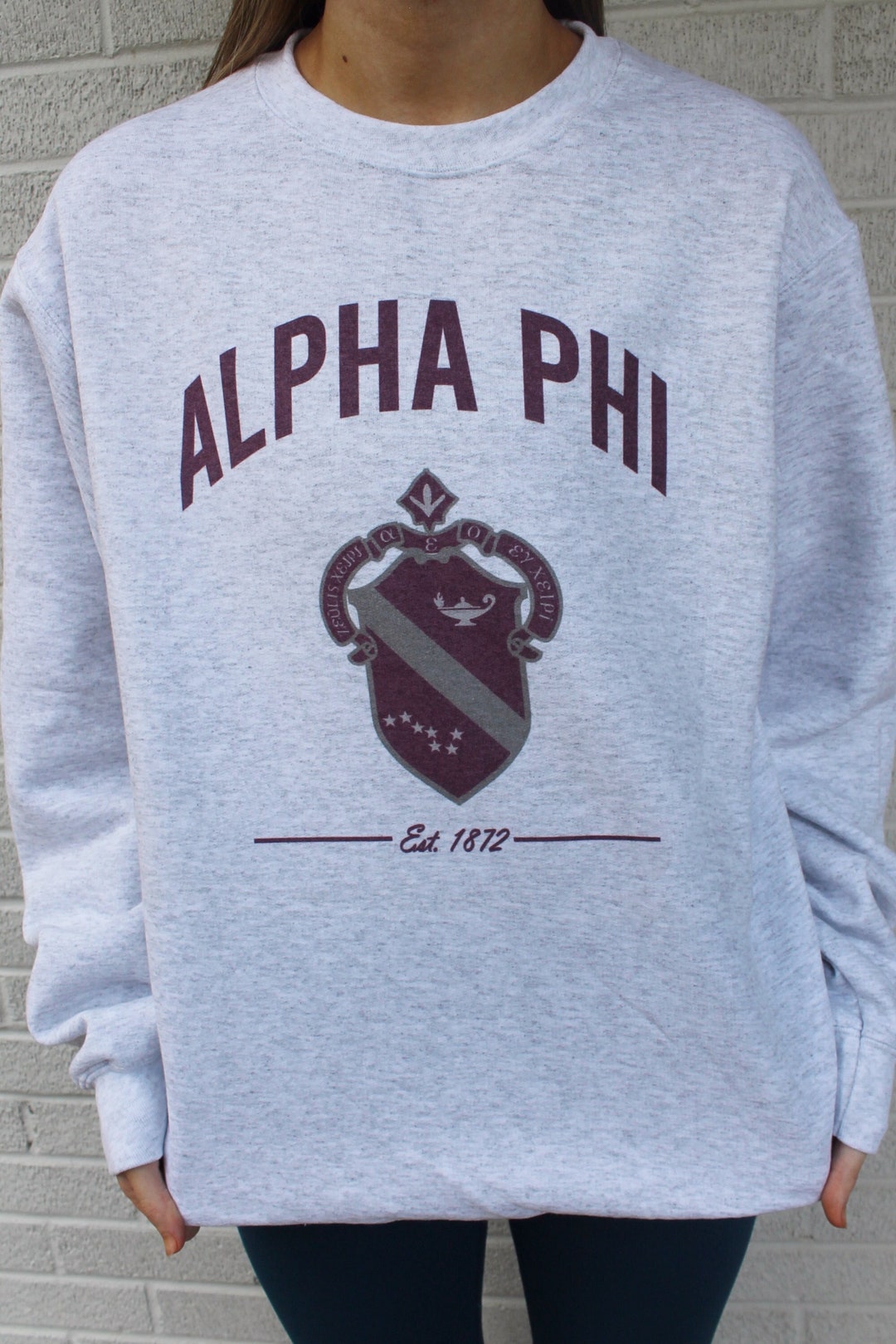Alpha Phi Crest Sweatshirts and T-shirts | Aphi Sorority Merch, Greek ...