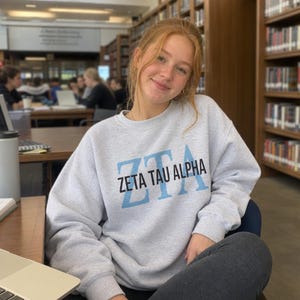 Zeta Tau Alpha Sweatshirt,  ZTA  Apparel