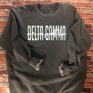 delta gamma sweatshirt comfort colors