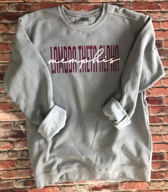 Custom Lambda Theta Alpha Comfort Colors Sweatshirt | Etsy