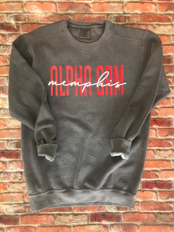 Custom Alpha Gamma Delta Comfort Colors Sweatshirt | Etsy