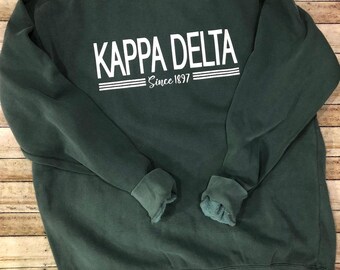 kappa delta comfort colors sweatshirt