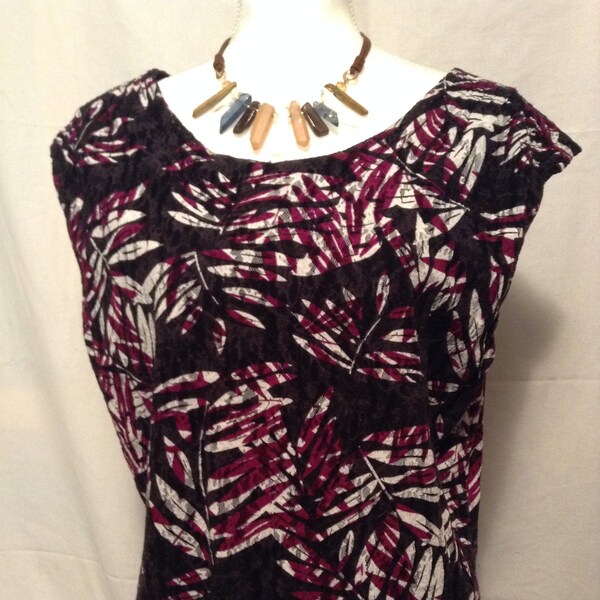 Alfani Women's Casual Purple Swing Top - 3/4 Sleeve Boat Neck Polyester Blouse, Size Small
