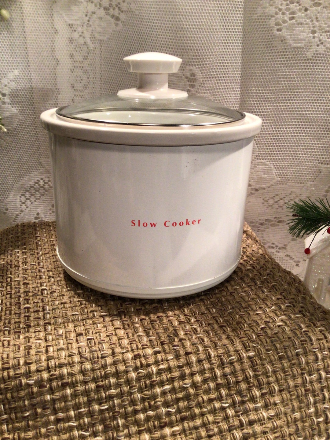 1.5 Quart Slow Cooker Crockpot Stoneware Etsy
