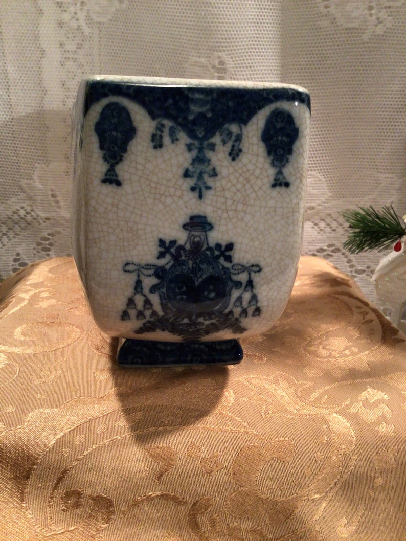 United Wilson JUWC 1897 Mark Porcelain Chinoiserie Cachepot Etsy