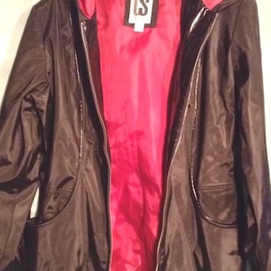 CS SIGNATURE WEATHERPROOF Black Hooded Jacket Womens size-12-M
