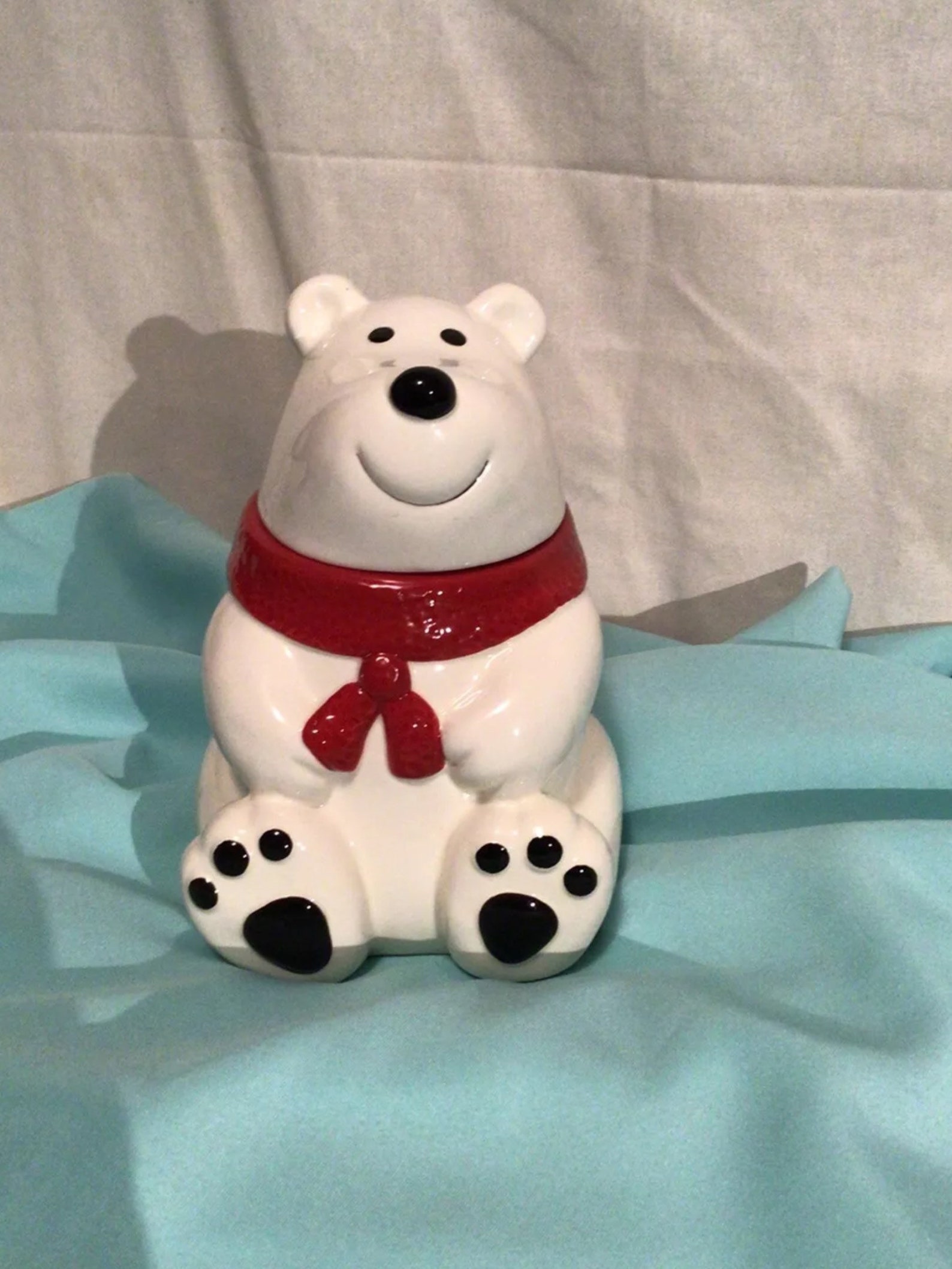 Polar Bear Cookie Jar New Etsy