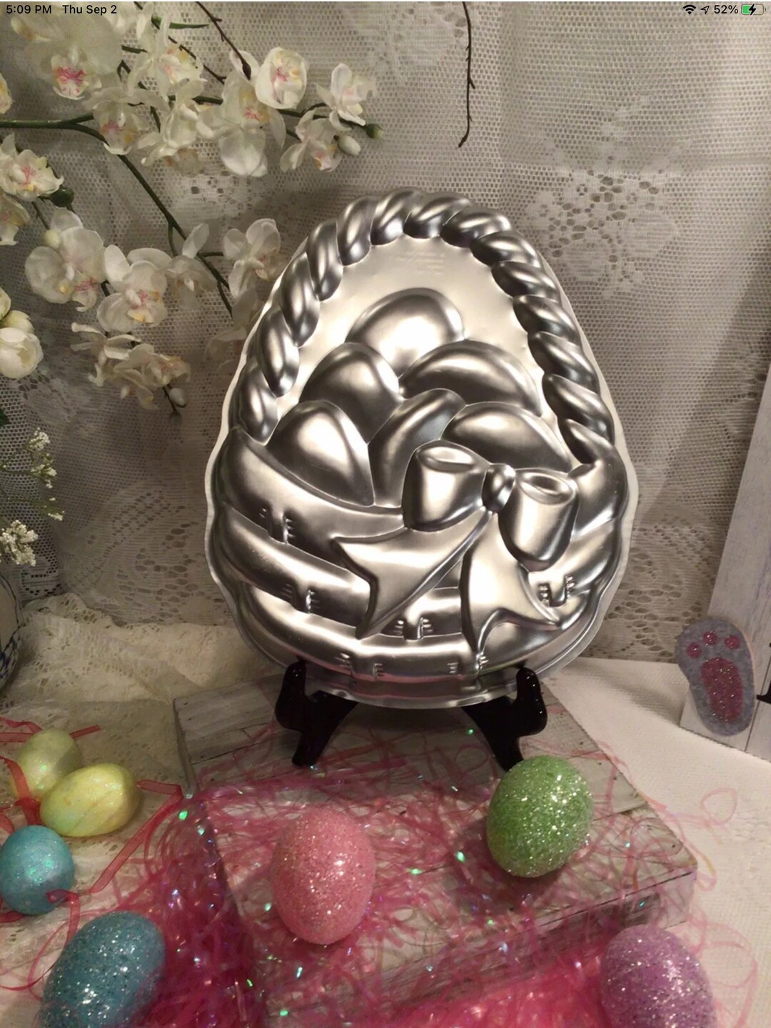 Vintage Wiltons Easter Egg Basket Cake Pan 1980 502727 Etsy