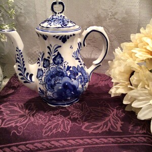 Dutc Ceramic Spoon Rests Delft Blue Teapot