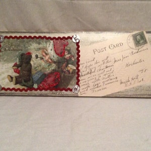 Design natalizio di Kathy Babbo Natale cartolina da parete, decorazione vintage