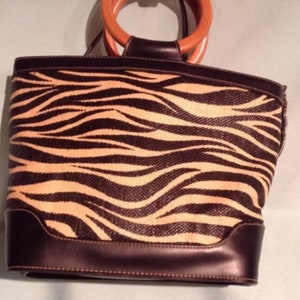 Bueno Zébra Bolso de hombro/bolso/bandolera a rayas