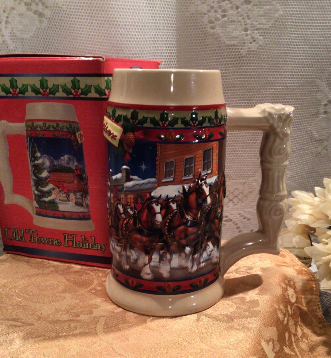 2003 NIB Budweiser Christmas Stein old Town Holiday CS560 Made in