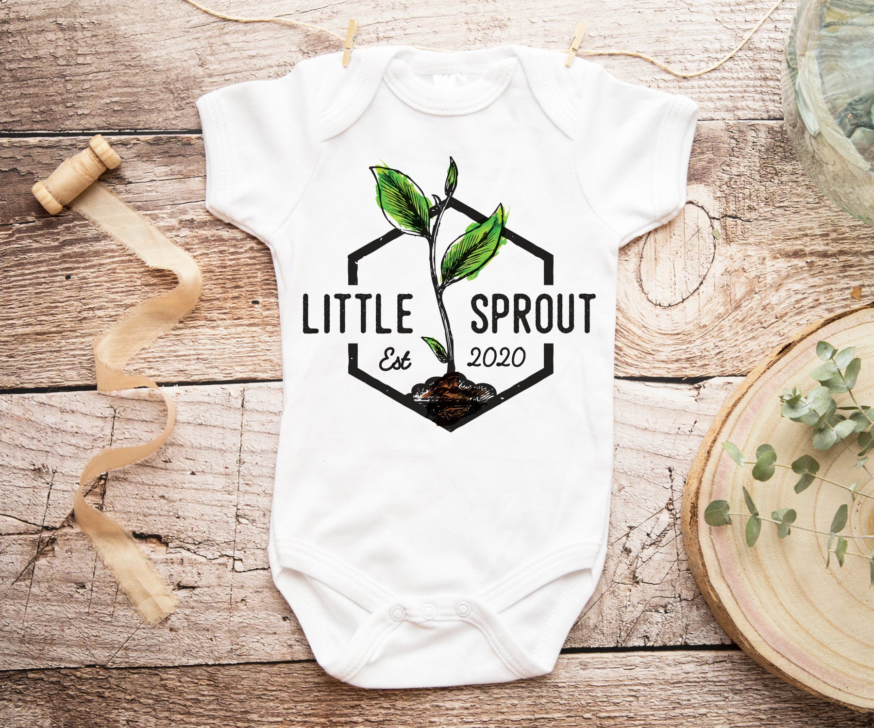 Little Sprout Onesie® Plant Onesie Garden Onesie Vintage - Etsy Canada