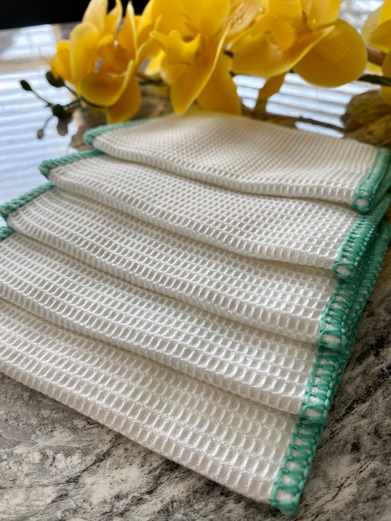 Bamboo Dish Cloths Washable Sponges Etsy