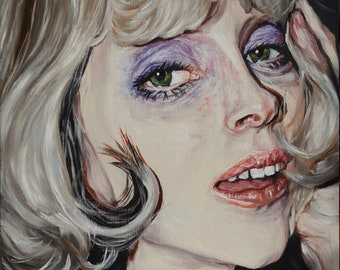 Annie Clark painting