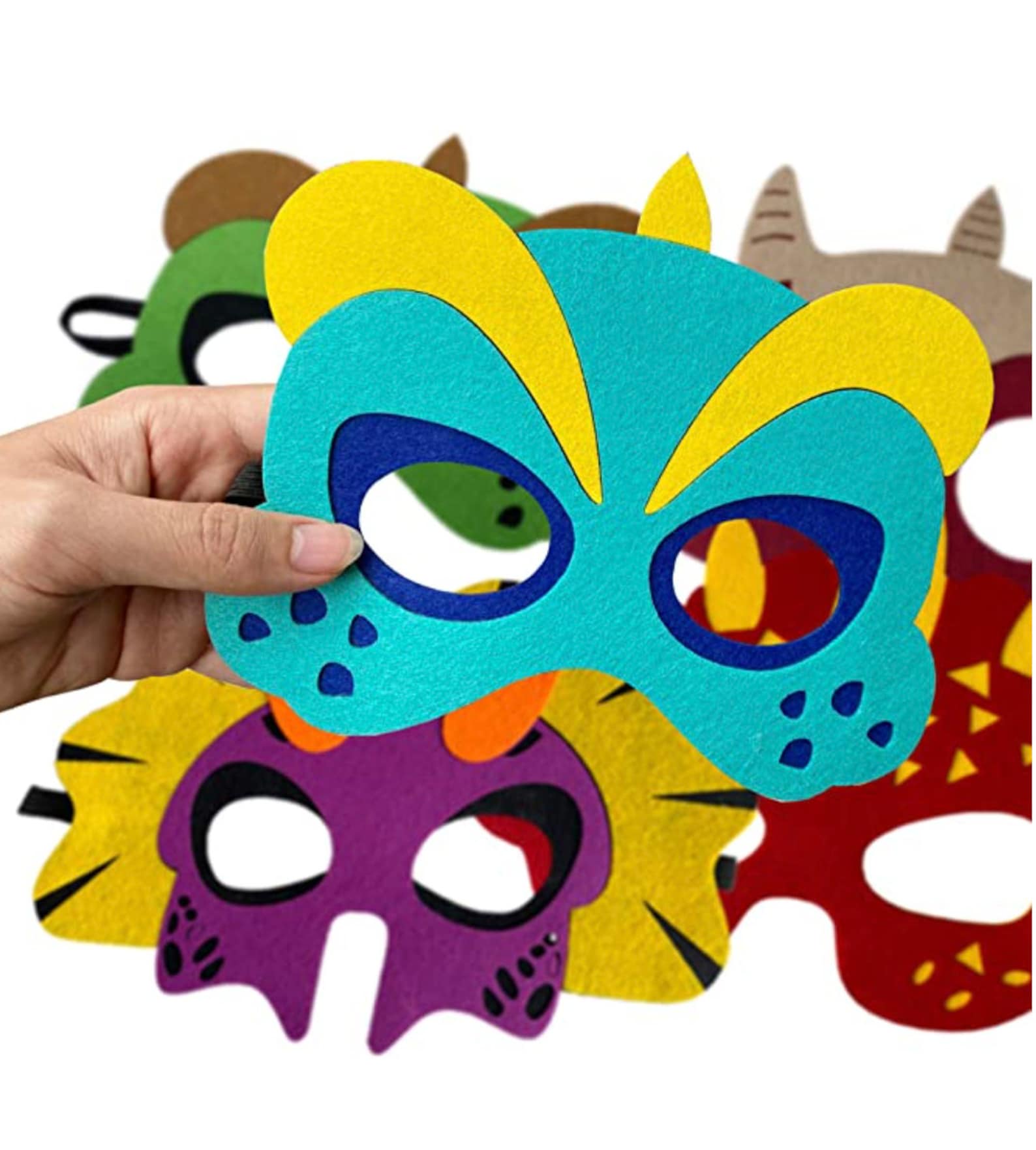 dinosaur-masks-pack-of-24-dinosaur-party-favors-dinosaur-etsy