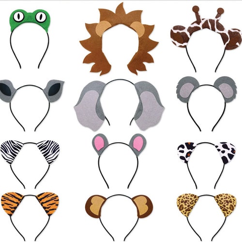 Safari Jungle Animal Felt Masks Pack of 24 Woodland Party Etsy