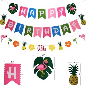 Hawaiian Theme Party Decorations, Flamingo Birthday Party Decor ...