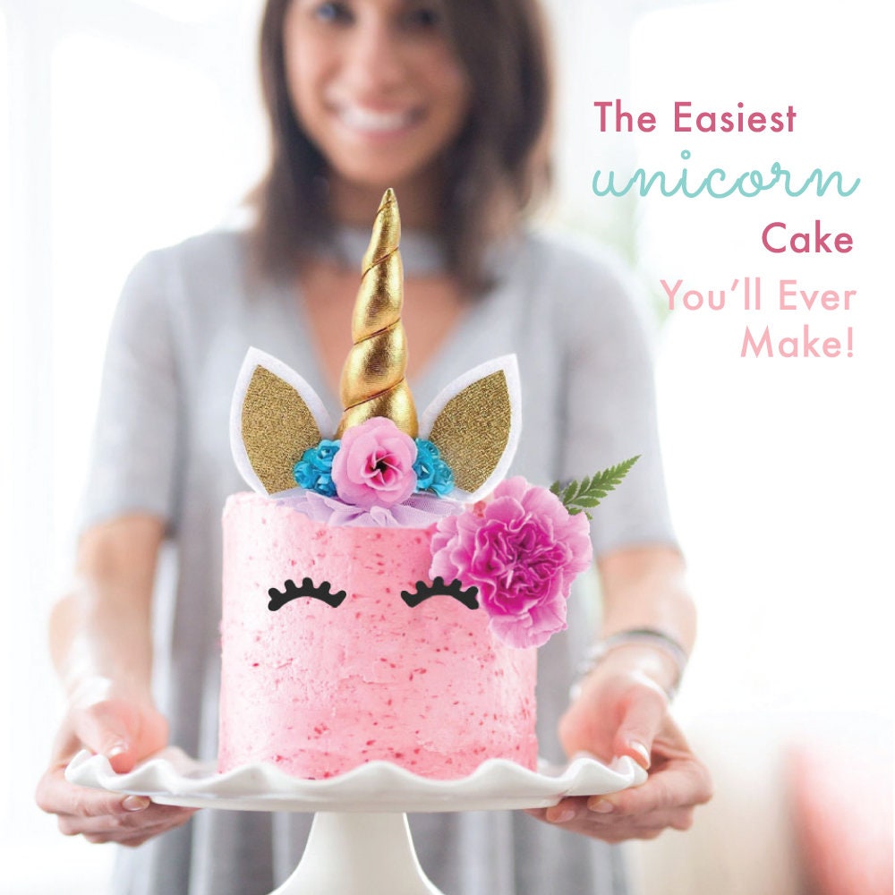 Gâteau De Licorne Décorations,Unicorn Cake Topper Licorne Décoration De Fête Pour L'anniversaire