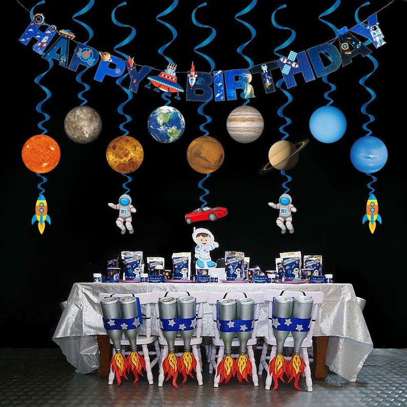 Outer Space Party Decorations Outer Space Hanging Swirl Decorations 15
