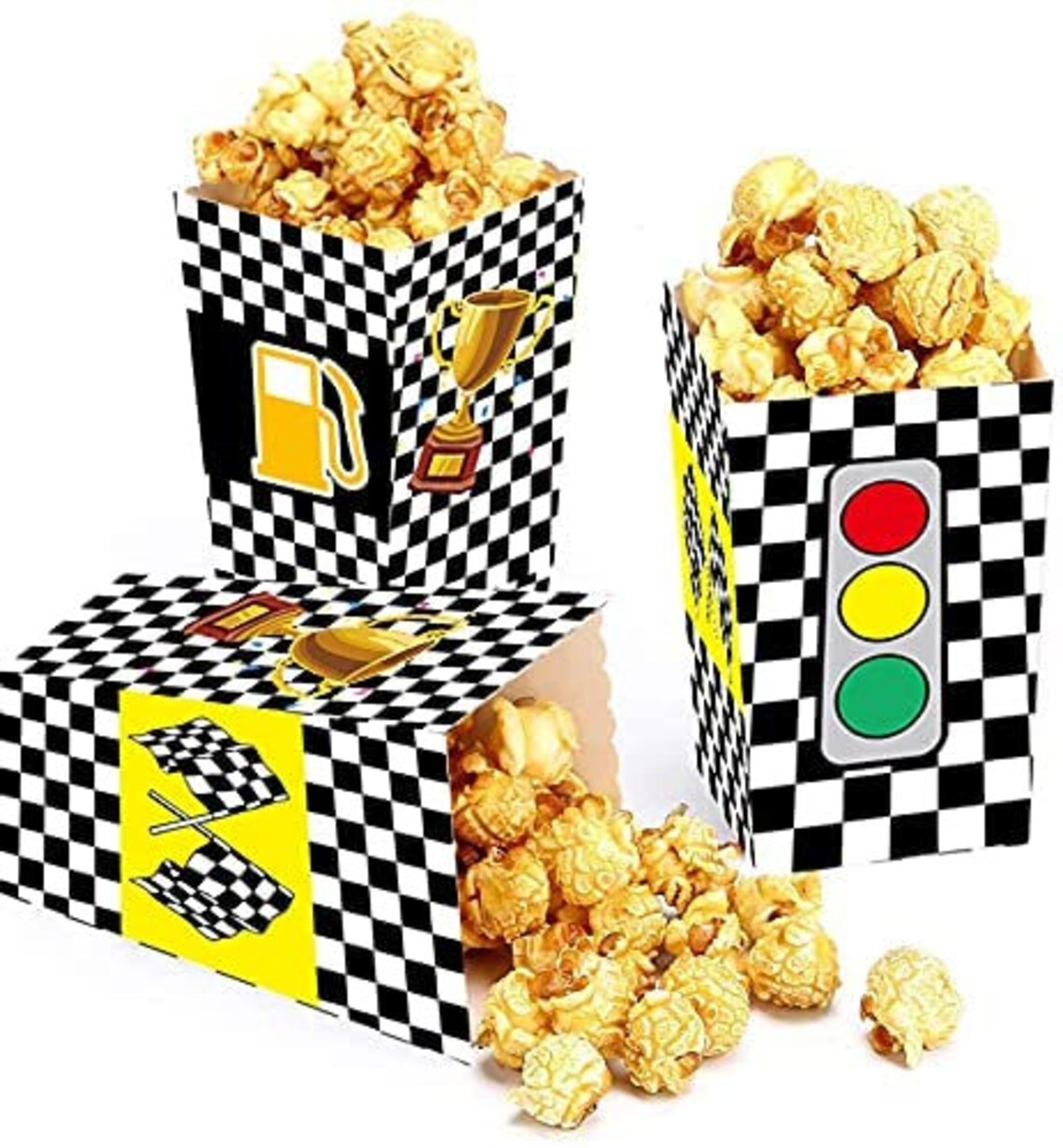Race Car Fuel Can Popcorn Treat Boxes Racing Birthday Party Etsy