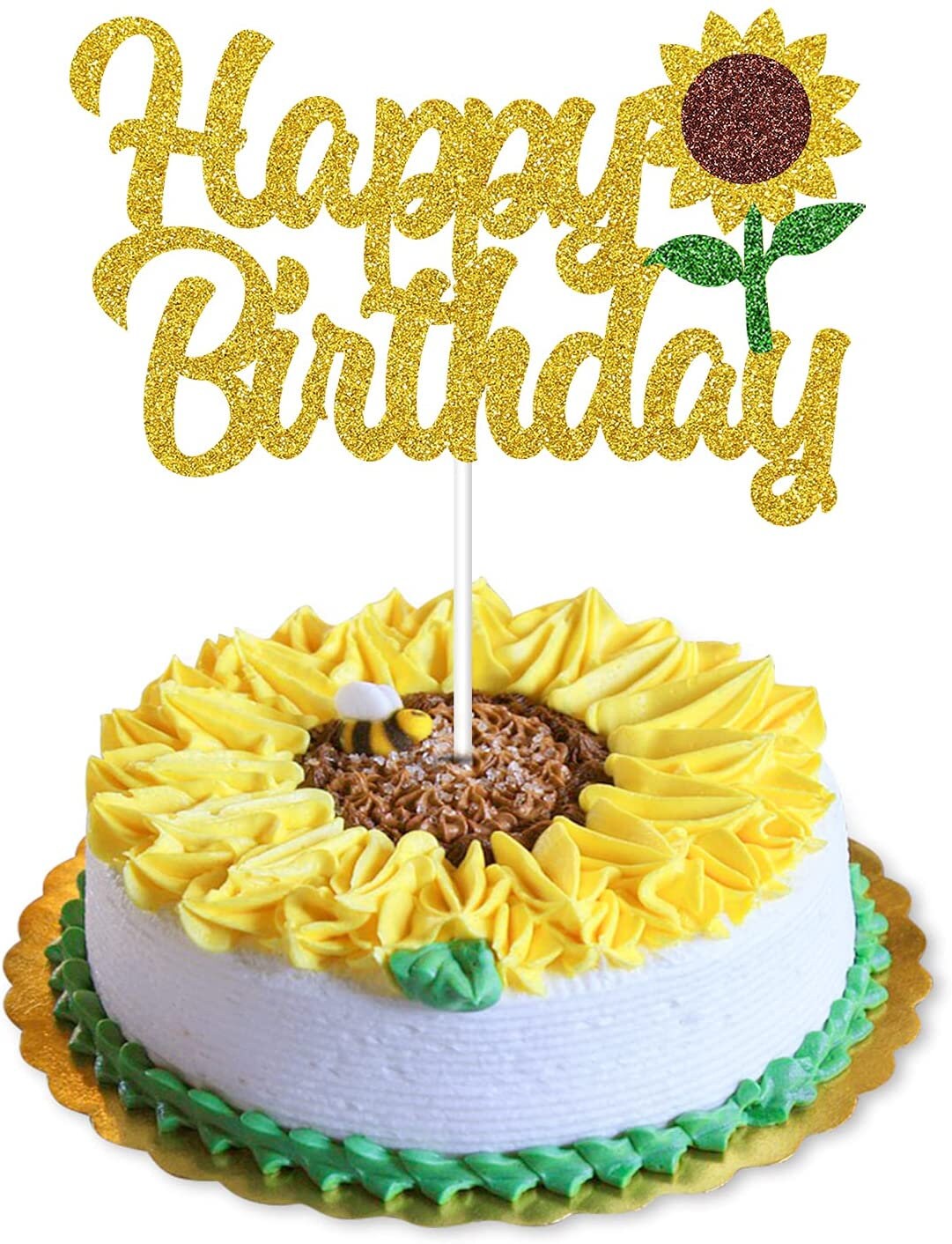 SUNFLOWER Cake Topper Sunflower Birthday Sunflower Party Etsy