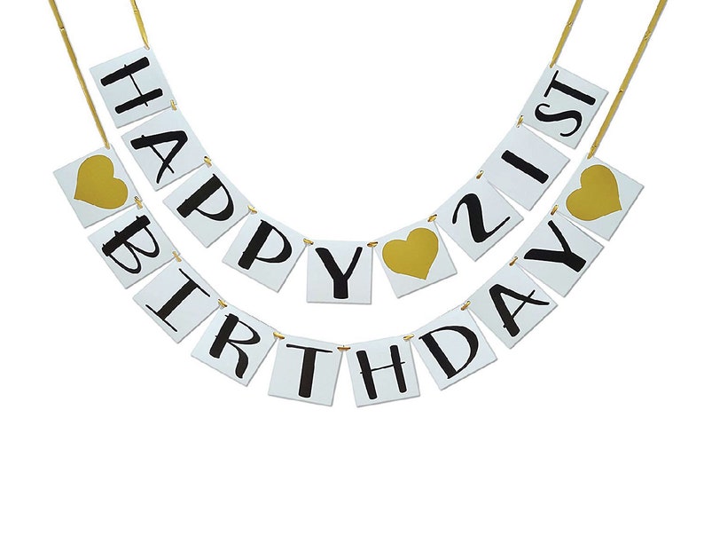 Birthday Party Supplies 21st Birthday Party Decorations 21st Birthday Party Banner Happy 21st Birthday Banner