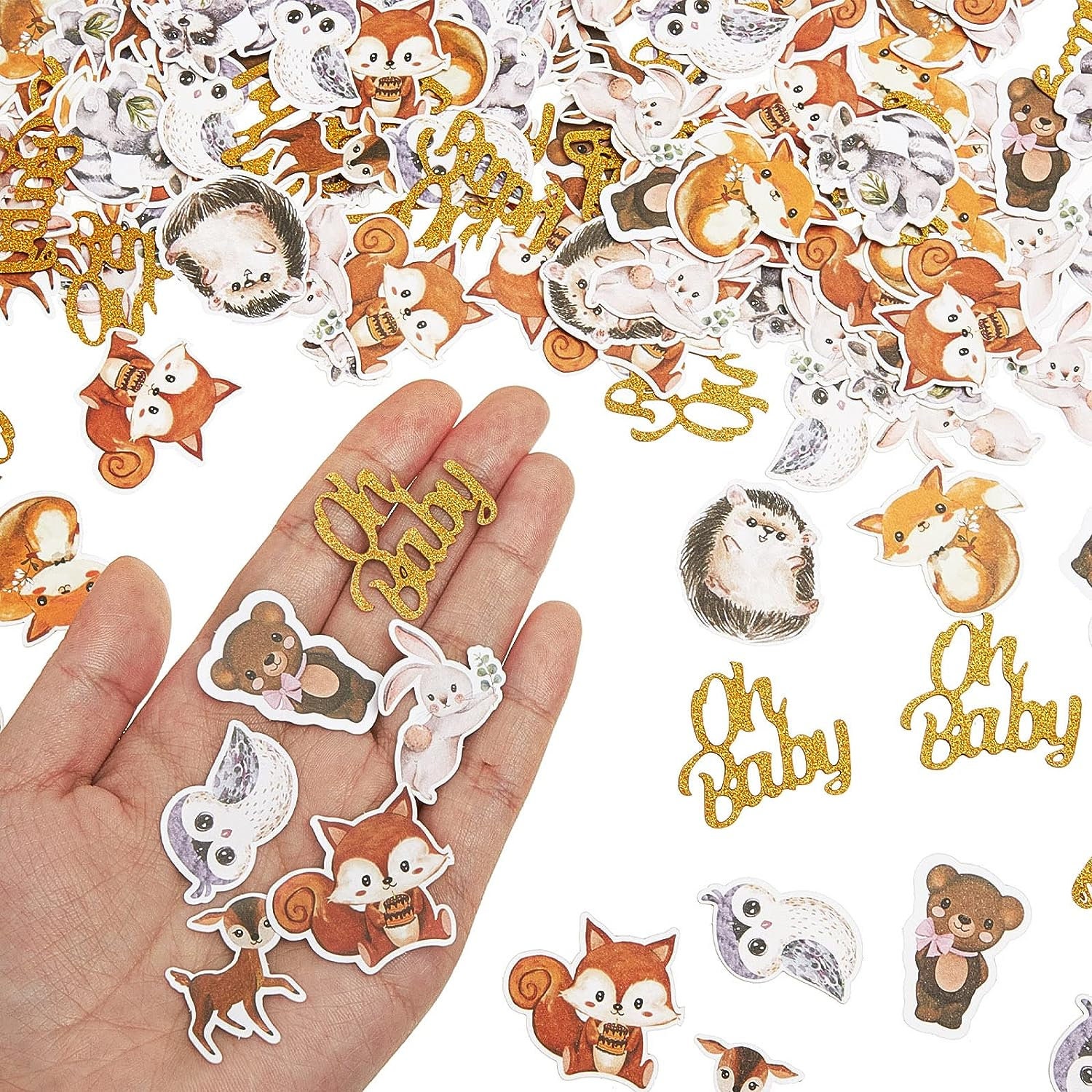 Woodland Animals Confetti Woodland Animals Baby Shower Table Decorations Woodland Baby Shower Confetti Gender Reveal Party