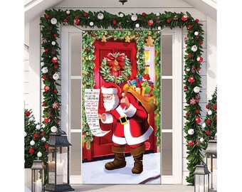 Door Hanger Decorative Tole Pattern New 2022 Christmas Santa Santa Door Hanging | Etsy