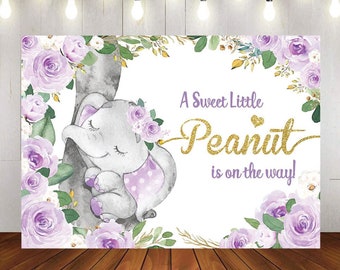 Baby Shower Backdrop Hot Air Balloon Baby Girl Pink Elephant Step Repeat Banner Party Our little peanut is on her way Step and Repeat Baby Shower Backdrop Hot Air Balloon Baby Girl Pink Elephant Step Repeat Banner Party Our little peanut is on her way Step and Repeat