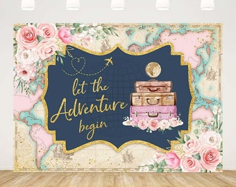 Let The Adventure Begin Sticker Adventure Party Su... - Grandado