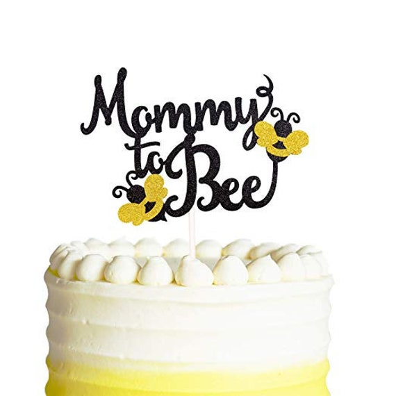 Mommy To Bee Cake Topper Bumble Bee Baby Shower Cake Topper Etsy