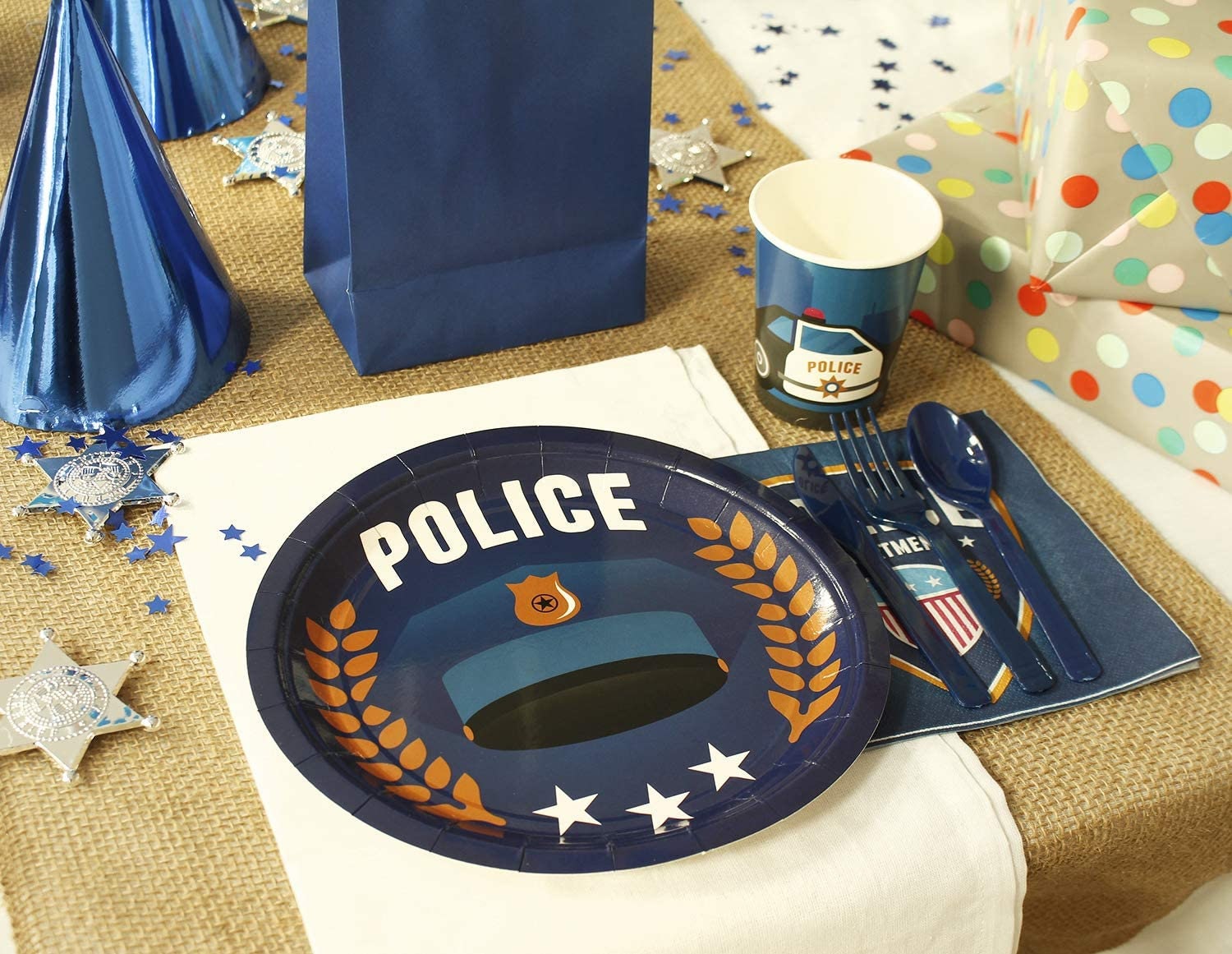 Police Birthday Party Supplies Serves 24 Police Birthday Etsy