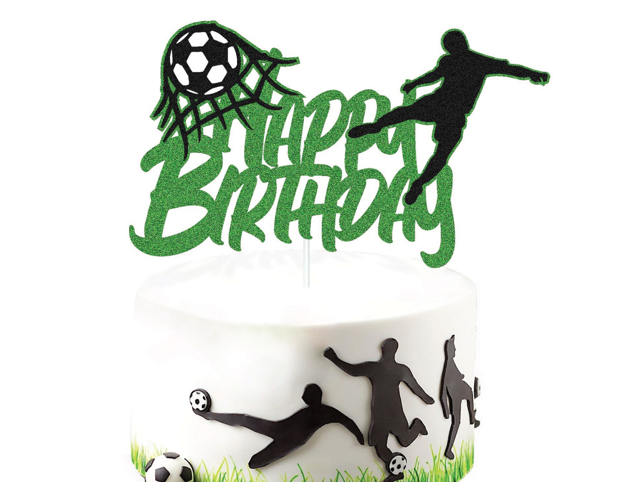 Soccer Birthday Cake Topper Soccer Party Decoration Soccer Etsy